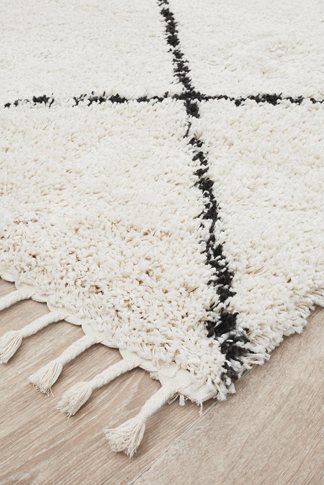 Saffron Elmas White Rug