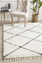 Saffron Elmas White Rug