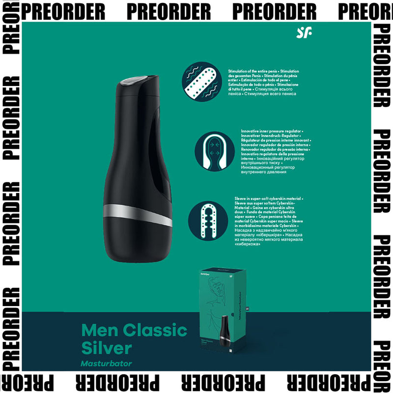 Satisfyer Men Classic - Black/Silver Stroker