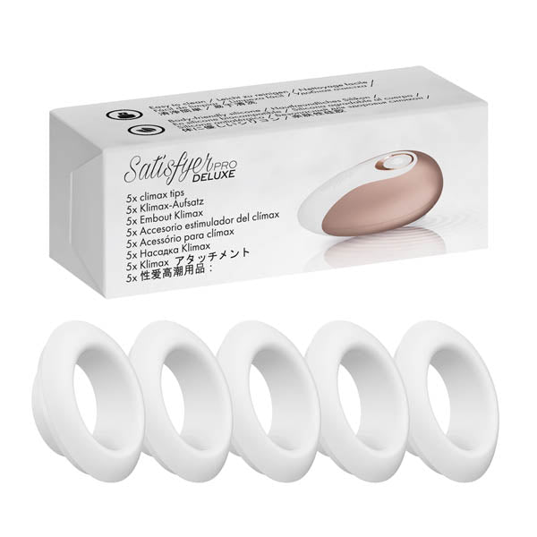 Satisfyer Pro Deluxe Climax Heads 5 Replacement Silicone Heads