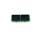 Sc Apc Os1 Os2 Singlemode Through Coupler Flangeless Duplex Green