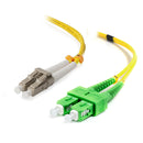 ALOGIC 15m SCA-LC Single Mode Duplex LSZH Fibre Cable 09/125 OS2