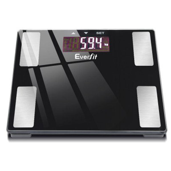 Electronic Digital Body Fat Scale Bathroom Weight Scale Black