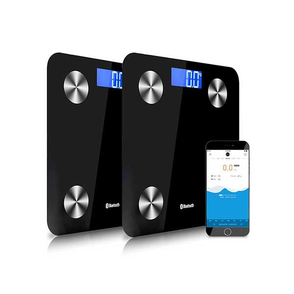 Soga 2X Wireless Digital Body Fat Scale Health Weight Analyser Black