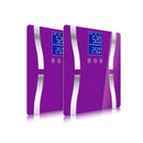 Soga 2X Digital Body Fat Scale Weight Glass Lcd Electronic Purple