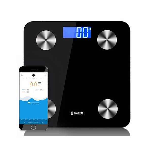Soga Wireless Bluetooth Digital Body Scale Health Analyser Black