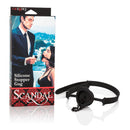 Scandal Silicone Stopper Gag Black Mouth Restraint