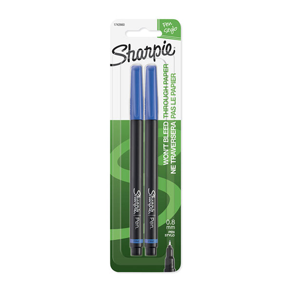 Sharpie Pen Fine Pack Of 2 Box Of 6