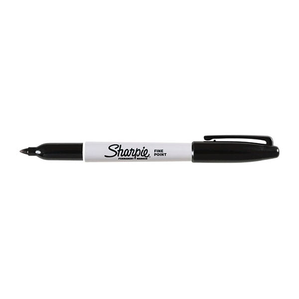 Sharpie Permanent Marker Fine Point Black Pack Of 2 Box Of 6