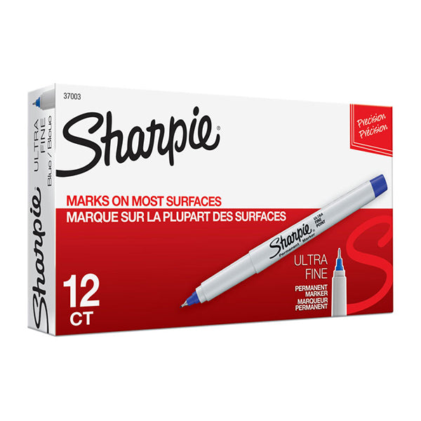 Sharpie Ultra Fp Permanent Marker Blue Box Of 12