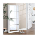 Artiss Shoe Cabinet Mirror 60 Pairs Cupboard Shelf