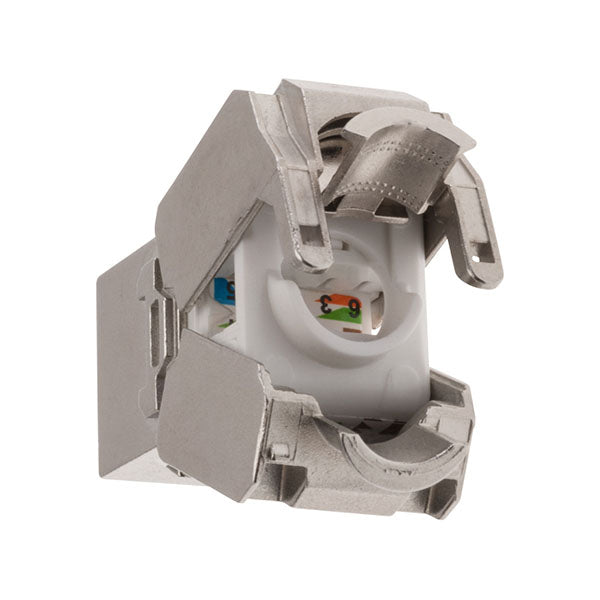 Shielded CAT6A Socket Keystone