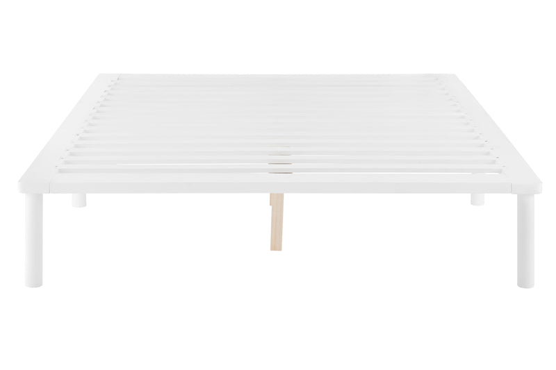 Shangri-La Orlando Wood Bed (Queen, White)