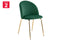 Shangri-La Subiaco Set of 2 Velvet Dining Chairs (Emerald)