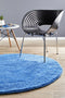 Soho Round Blue Shag Rug