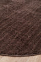 Soho Round Dark Brown Shag Rug