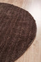 Soho Round Dark Brown Shag Rug