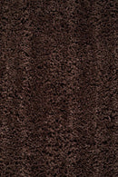 Soho Round Dark Brown Shag Rug