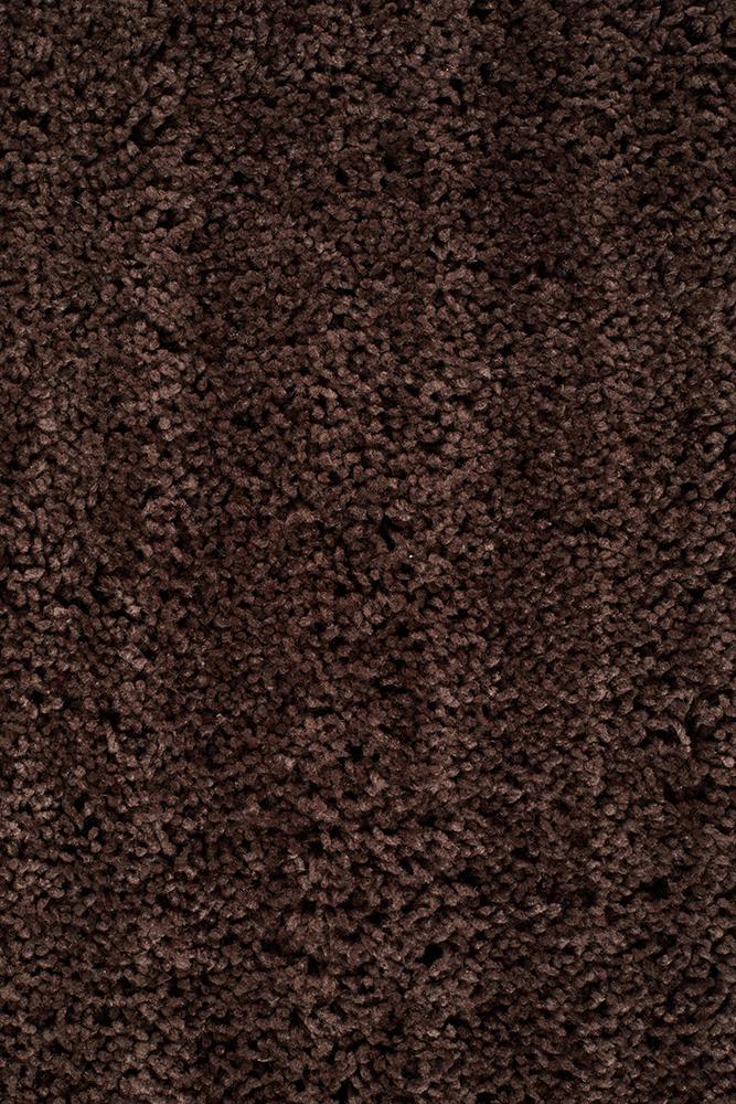 Soho Round Dark Brown Shag Rug