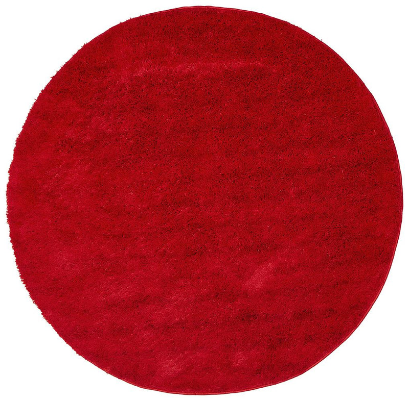 Soho Round Red Shag Rug