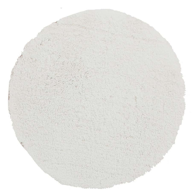 Soho Round Shag Rug White