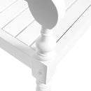 Solid White Mahogany Wood Batavia Bench