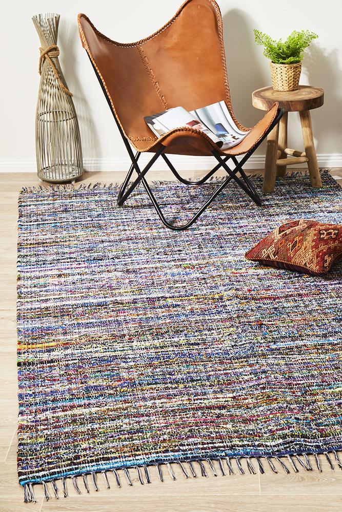 Spirit Bohemian Style Blue Rug