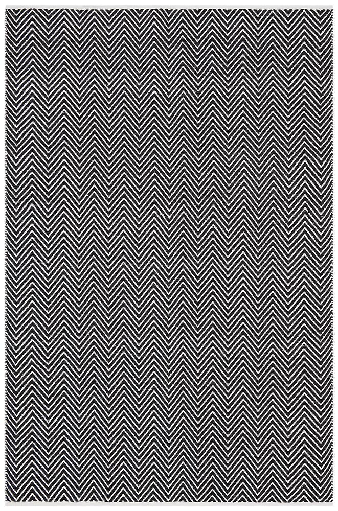 Spirit Chevron Black Rug