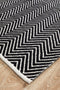Spirit Chevron Black Rug