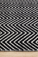 Spirit Chevron Black Rug