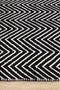 Spirit Chevron Black Rug