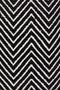 Spirit Chevron Black Rug