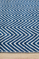 Spirit Chevron Navy Rug