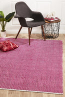 Spirit Chevron Pink Rug