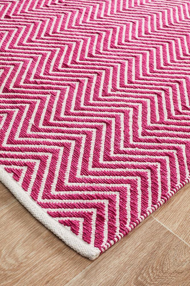 Spirit Chevron Pink Rug