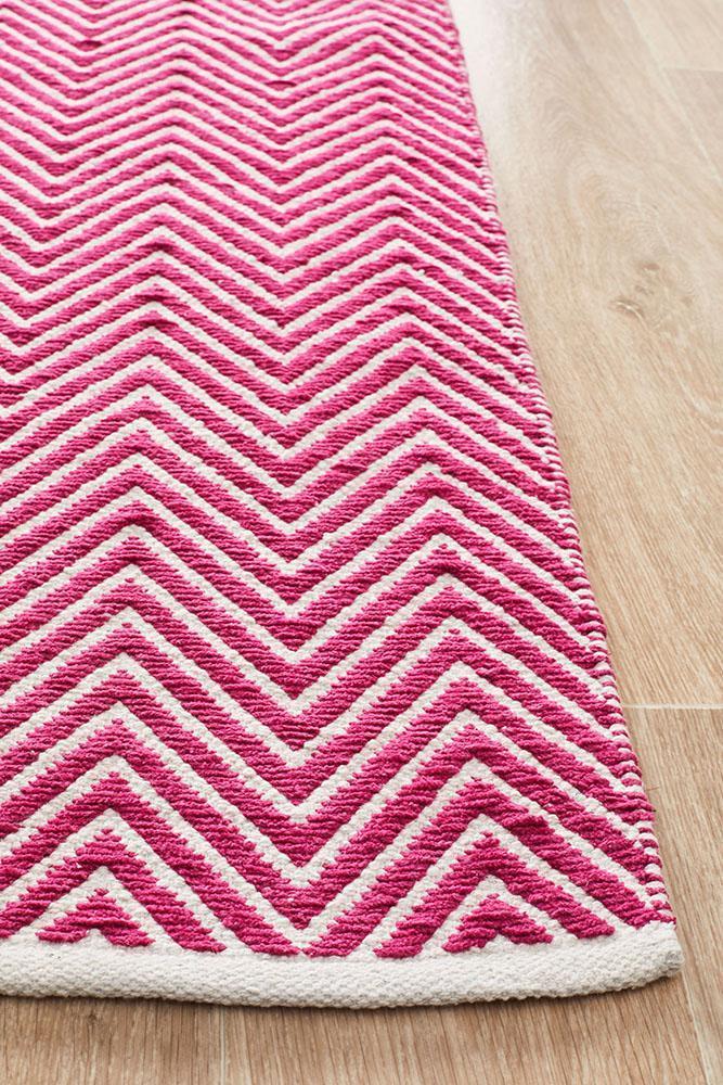 Spirit Chevron Pink Rug
