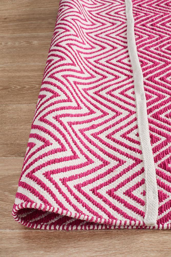 Spirit Chevron Pink Rug