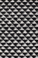 Spirit Finn Flat Woven Triangles Black Rug