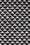Spirit Finn Flat Woven Triangles Black Rug