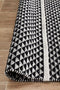Spirit Finn Flat Woven Triangles Black Rug