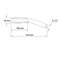 Chrome 5 Function Round ABS Hand Held Shower With 1.5m Water Hose