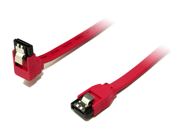 100Cm 180 Degree To 90 Degree Sata 3 Cable
