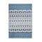 Ocean Power Loomed White Blue Rug