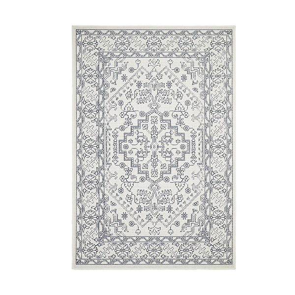 Ocean Power Loomed White Rug