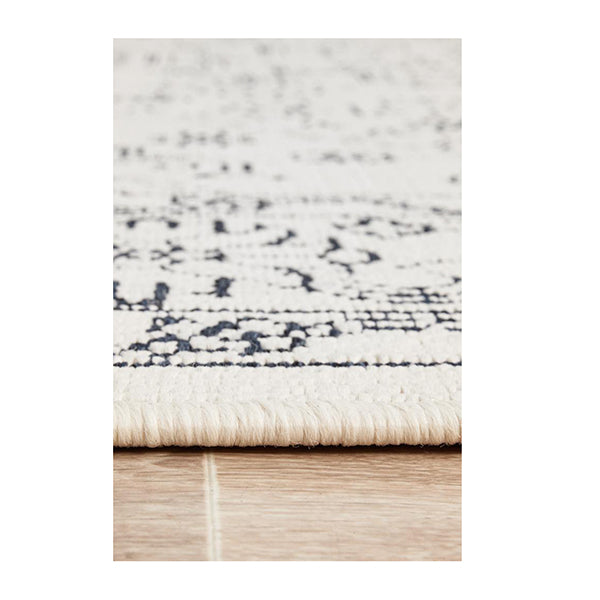 Ocean Power Loomed White Rug