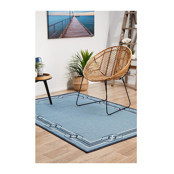 Ocean Power Loomed Blue Rug
