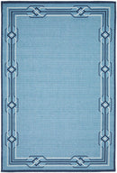 Ocean Power Loomed Blue Rug