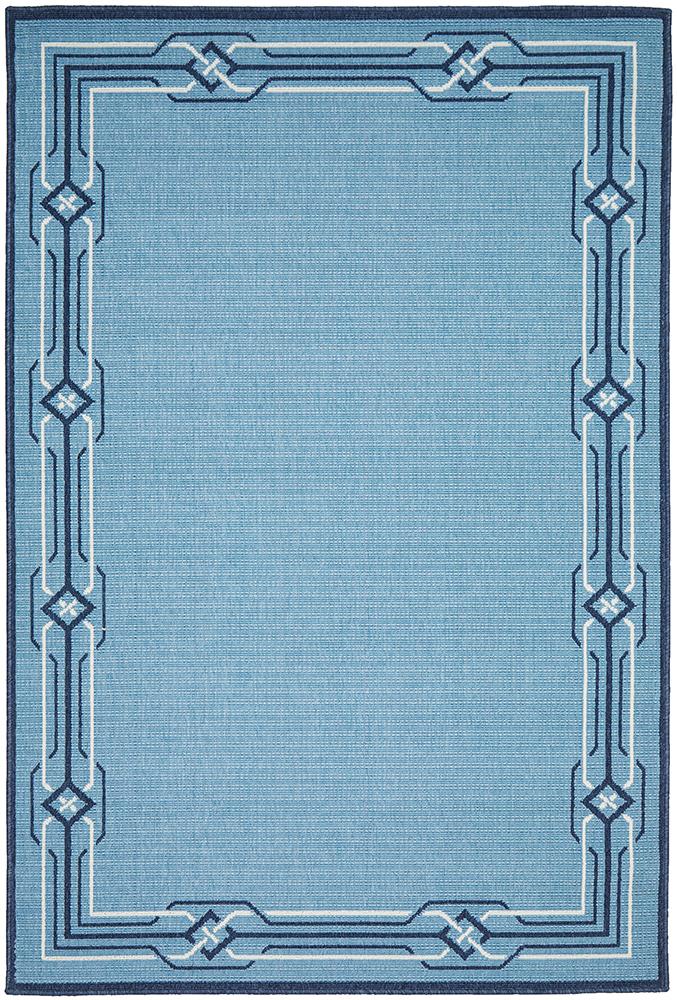 Ocean Power Loomed Blue Rug