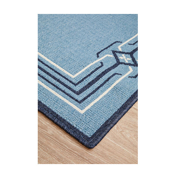 Ocean Power Loomed Blue Rug