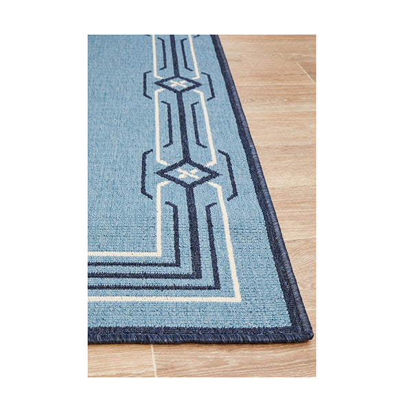 Ocean Power Loomed Blue Rug